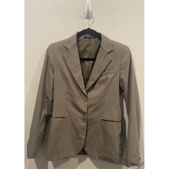 THEORY Tan Pockets Wool Blazer - Picture 1 of 8
